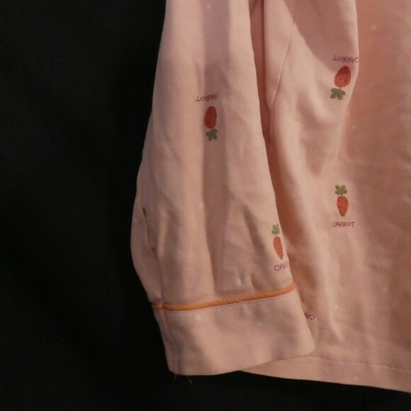 Unbranded | medium | Charming Carrot Pattern Long Sleeve Pajama Top W/ Pocket - Picture 12 of 14